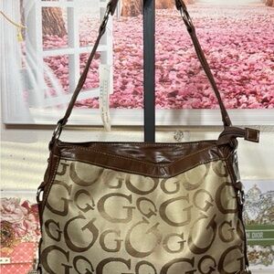Elegant Brown and Tan Shoulder Bag NWT
